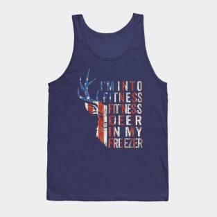 I'm Into Fitness Fit'ness Deer In My Freezer Tank Top